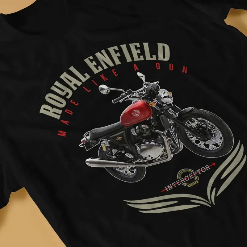 T-shirt retrò Interceptor Royal Enfield