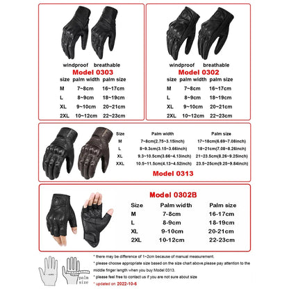 Motowolf Leder Motorradhandschuhe