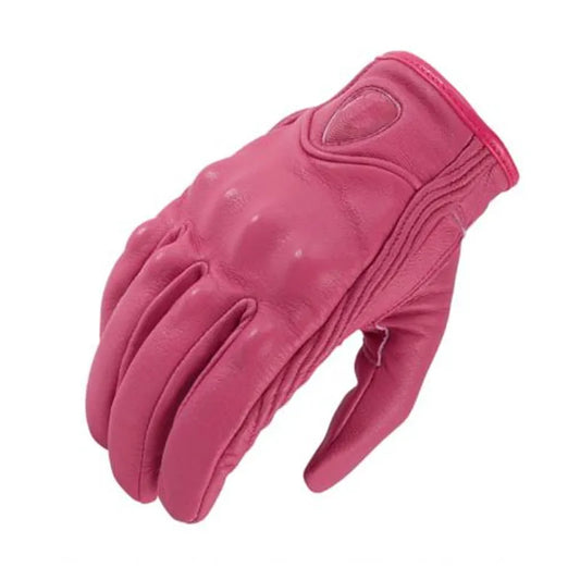 Guantes de cuero para moto