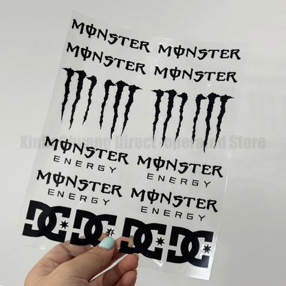 Monster Energy Motorcycle Decal Set