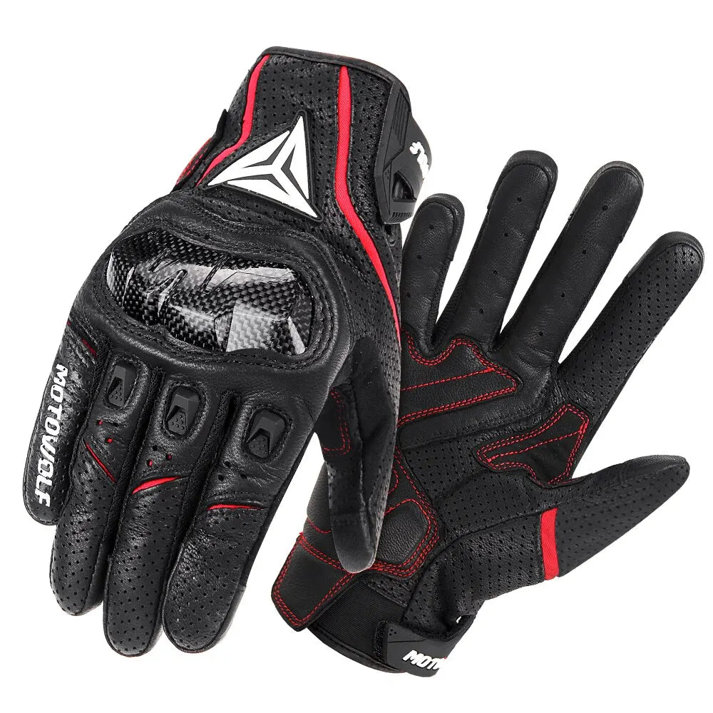 Guantes de carreras de motos transpirables