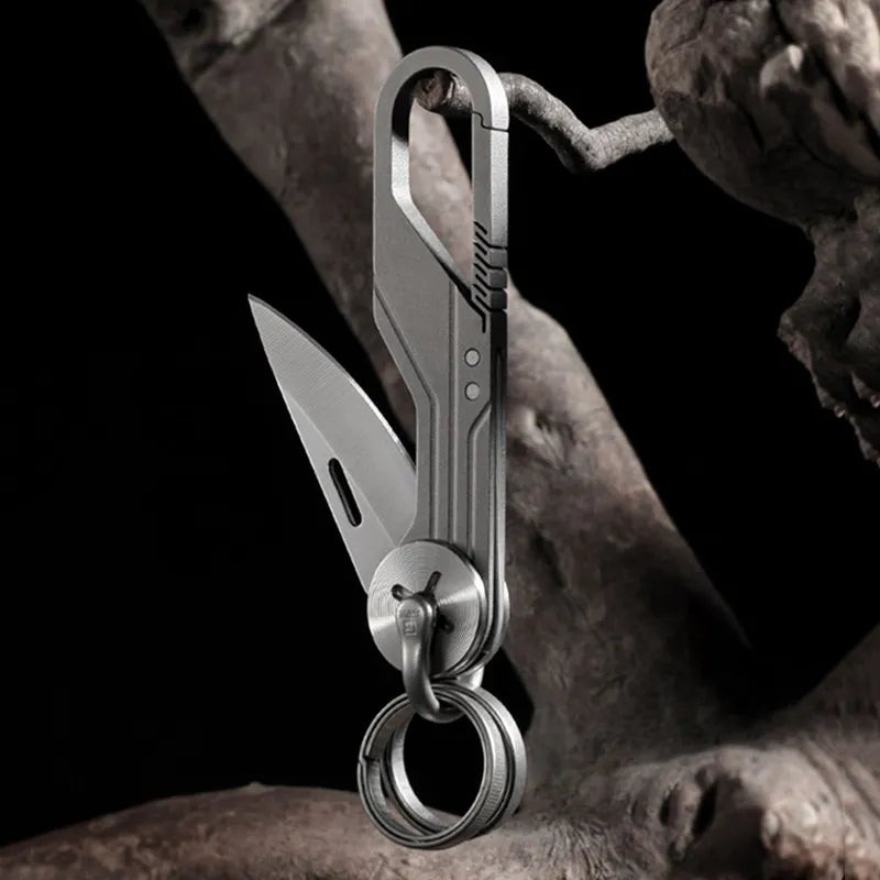 Titanium Multifunction Carabiner Keychain