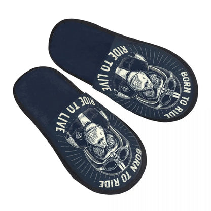 Monkey Biker Indoor Slippers