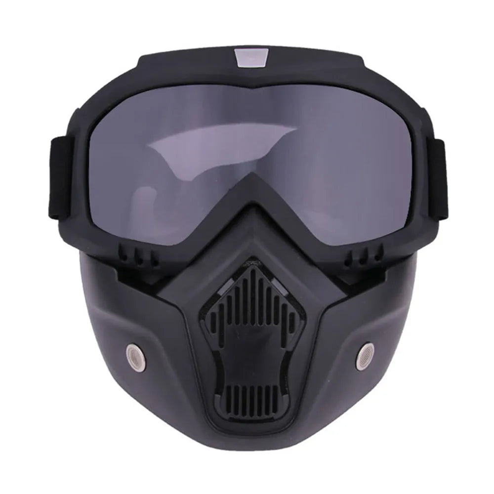 Motorcycle Off-Road Goggles with Detachable Mask