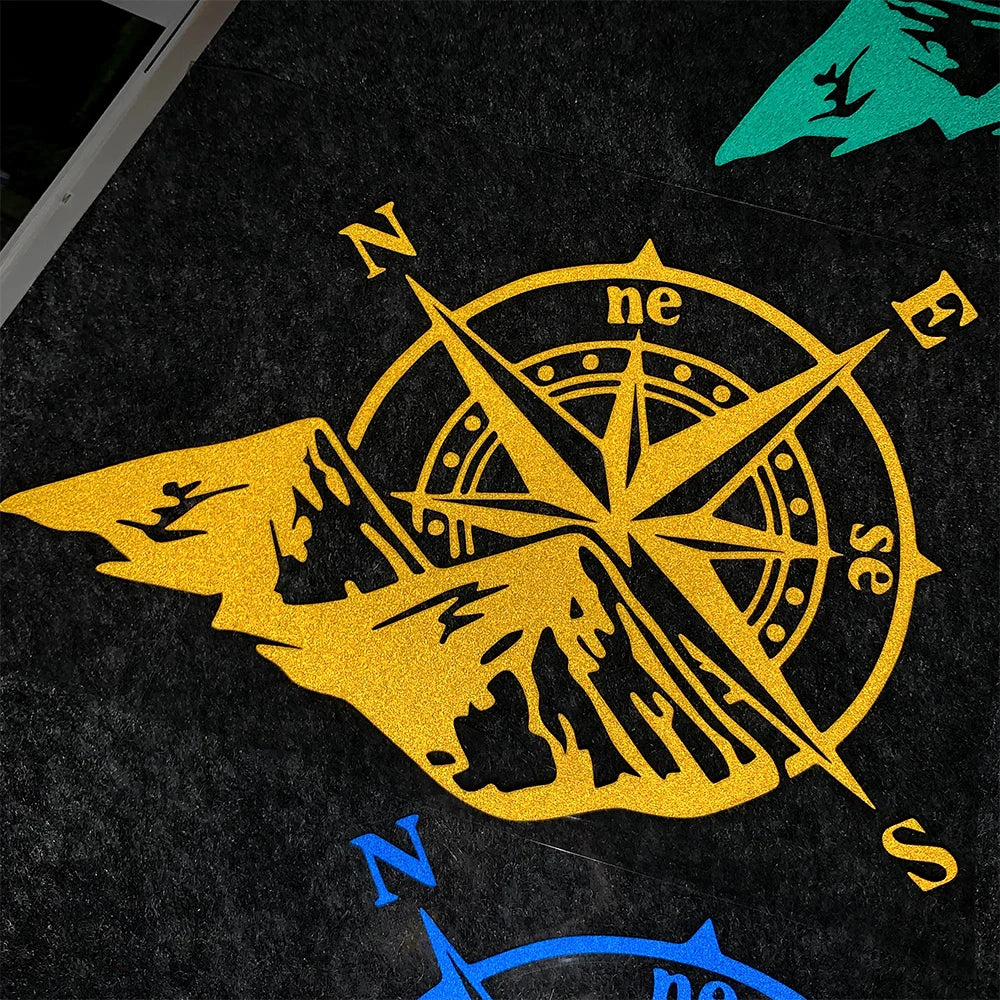 Compass Reflective Decal