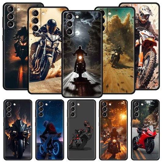 Capa de telefone esportivo de motocicleta 