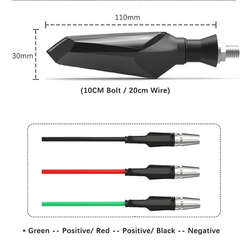 Couleur des clignotants à moto LED