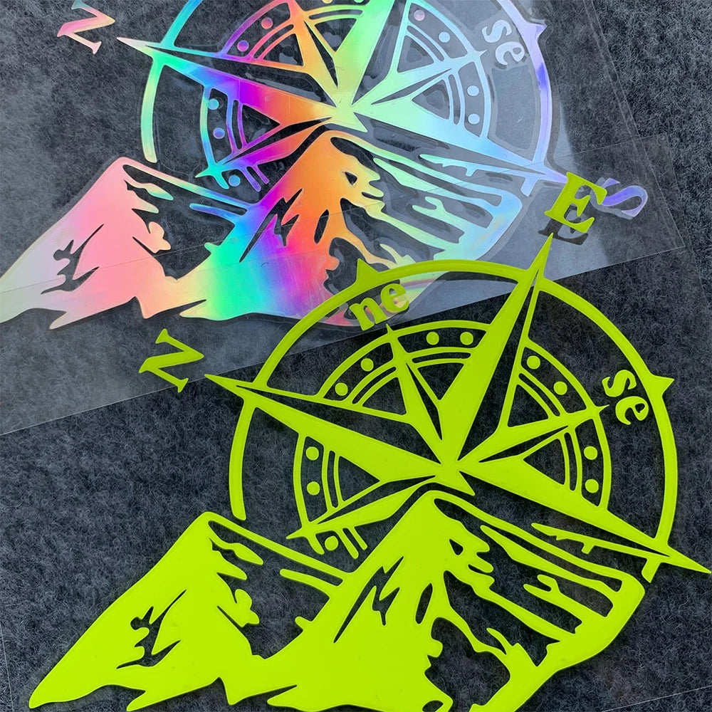 Compass Reflective Decal