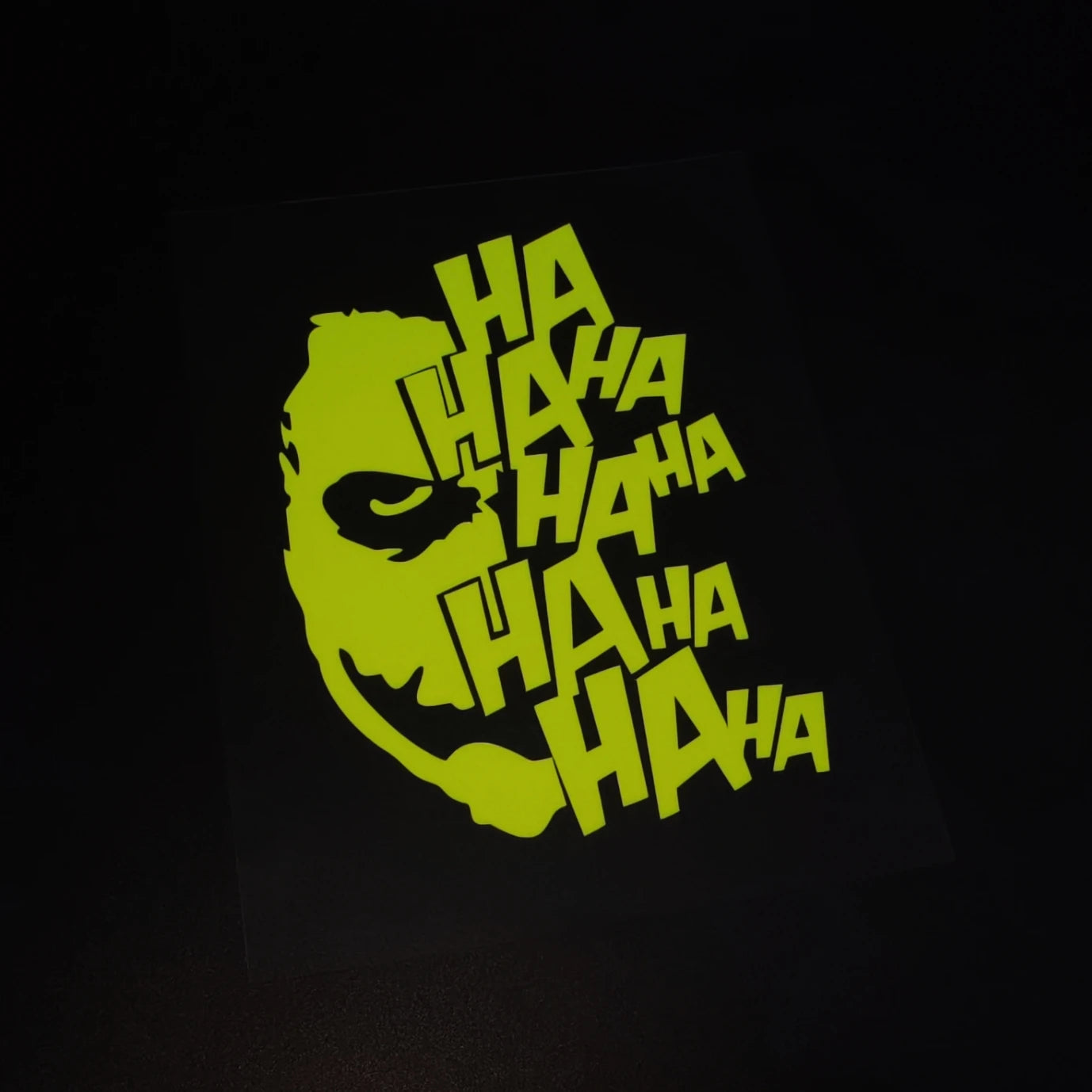 Motorcycle Sticker - Joker Laugh Design