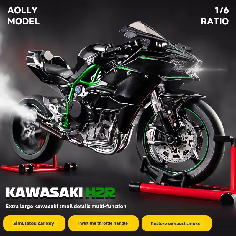 Motorcycle du modèle moulé de Kawasaki Ninja H2R