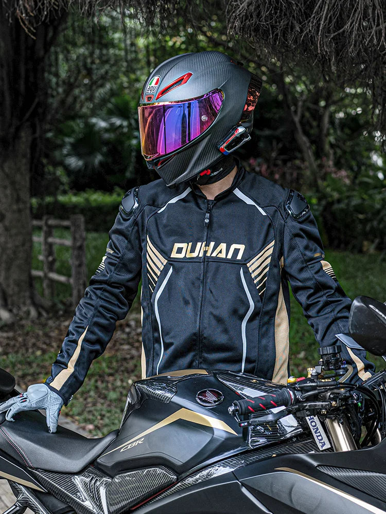 Chaqueta de moto cortavientos para mujer