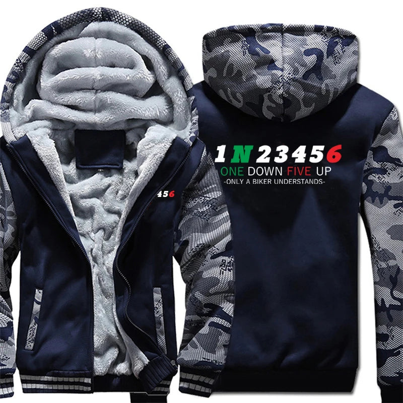 Motorcycle 1N23456 Zipper Hoodie