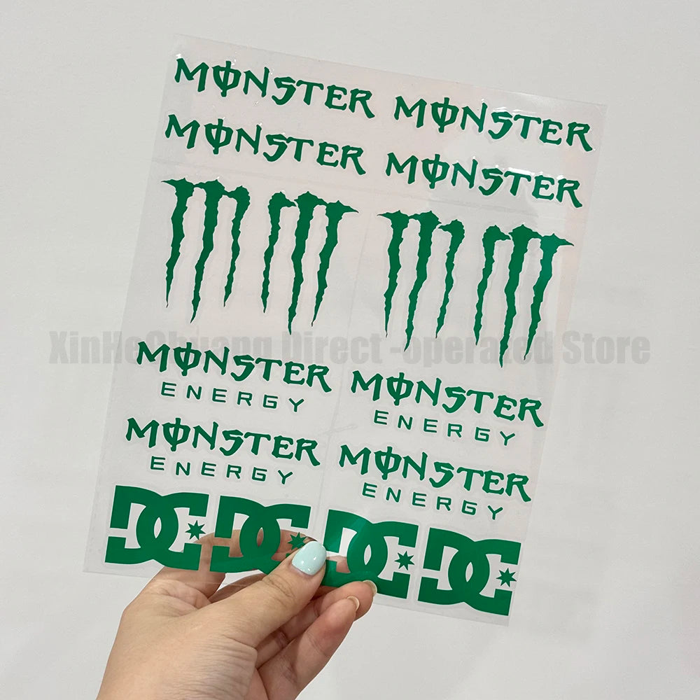 Monster Energy Motorcycle Decal Set