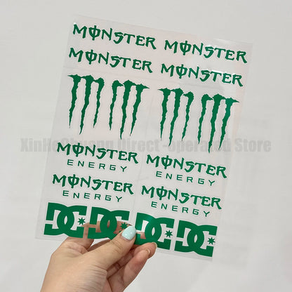 Monster Energy Motorcycle Decal Set