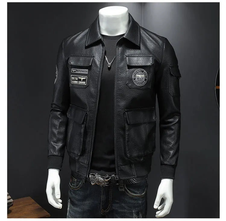 Chaqueta de cuero de moto