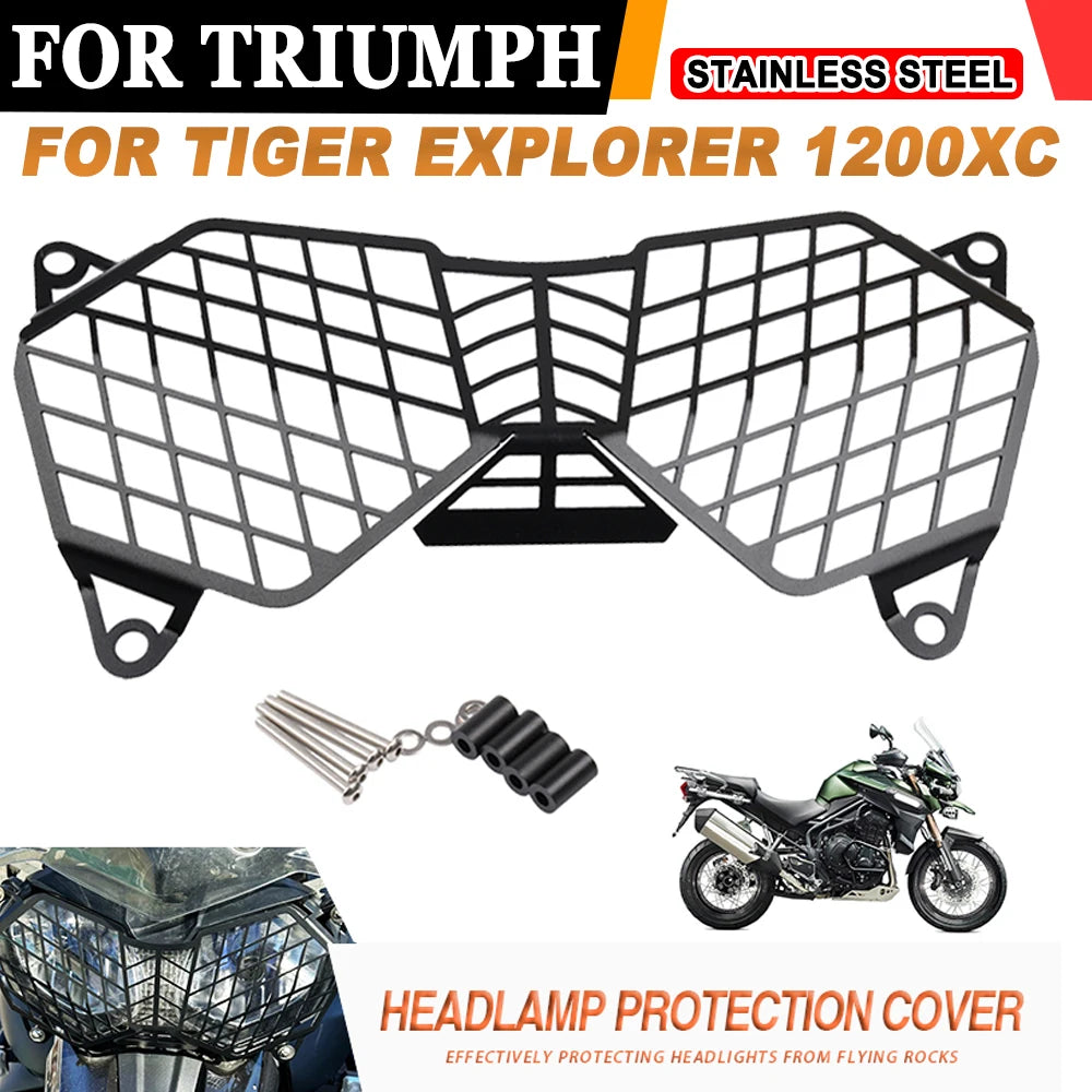 Cubierta protectora para parrilla de faro de motocicleta Triumph Tiger Explorer