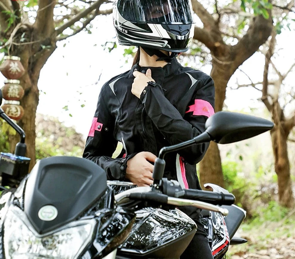 Chaqueta de moto para mujer