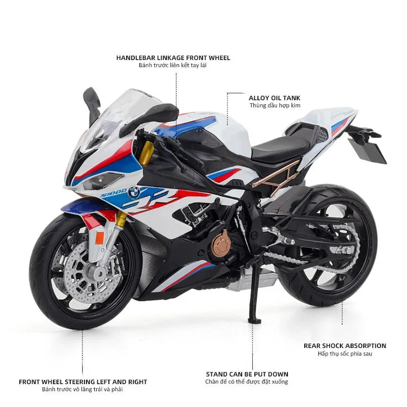 1/12 Modelo de motocicleta BMW S1000RR