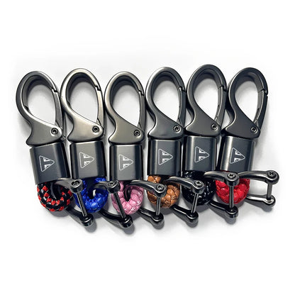 Triumph Braided Rope Metal Keychain