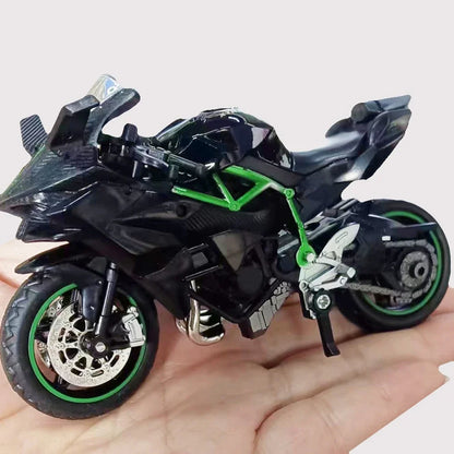 1/6 escala kawasaki ninja h2r die-cast modelo motocicleta