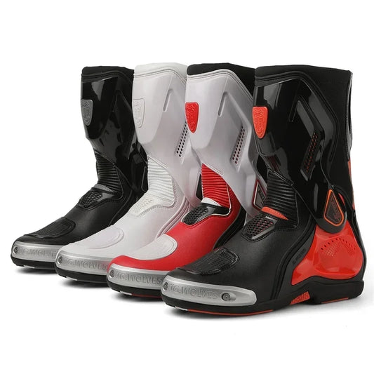 Botas de carreras de motocicletas