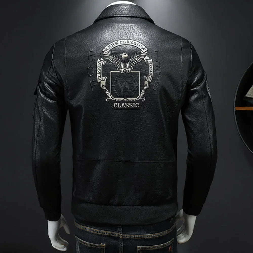 Veste en cuir de moto